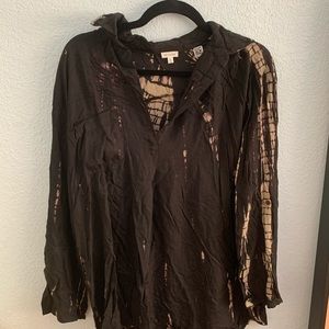 En Creme Vintage Black Tunic Topic